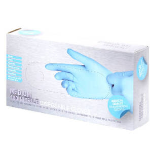 Rękawiczki Nitrylowe bezpudrowe 100 sztuk Rozmiar M