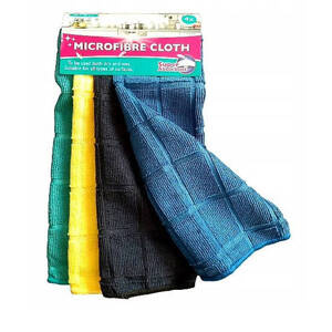 Ścierka mikrofibra w opakowaniu 4 sztuki wielokolorowy