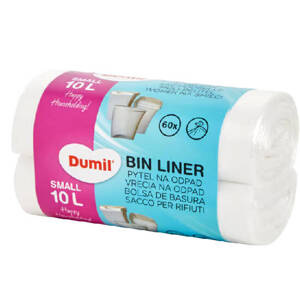 Dumil worki na śmieci łazienkowe 2x10l 60 szt białe