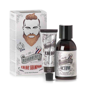 BEARDBURYS Szampon koloryzujący 5N – Jasny Brąz (30 ml + 45 ml)