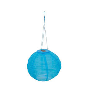 Lampion solarny Lampka LED 28 cm niebieski