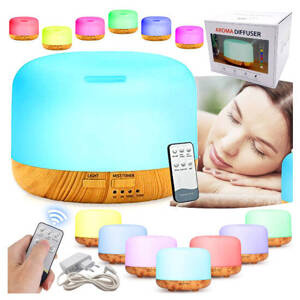 NAWILŻACZ POWIETRZA LAMPKA NOCNA ZAPACHOWY DYFUZOR AROMATERAPIA RGB + PILOT