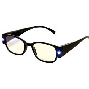 Okulary do czytania majsterkowania ze światłem LED +2.50