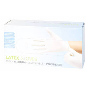 Rękawice lateksowe rozmiar uniwersalny 100 sztuk