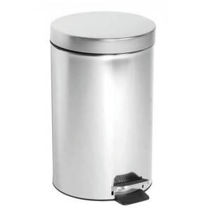 Kosz na śmieci  łazienkowy, gabinetowy z pedałem stal nierdzewna 3L
